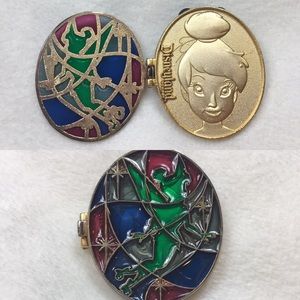 Tinker bell Hinged Stained Glass Disney Pin